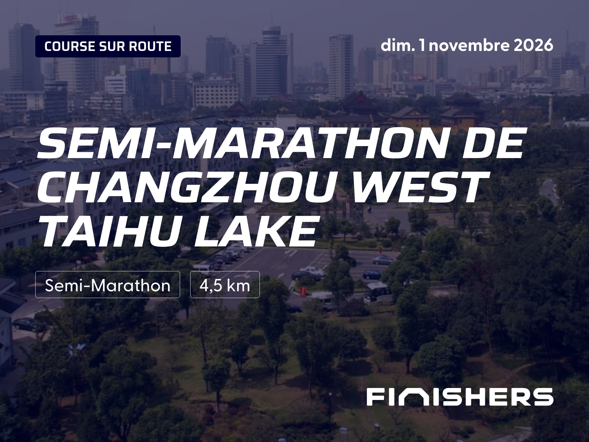 Semi-Marathon de ChangZhou West Taihu Lake — photo 3 sur 5