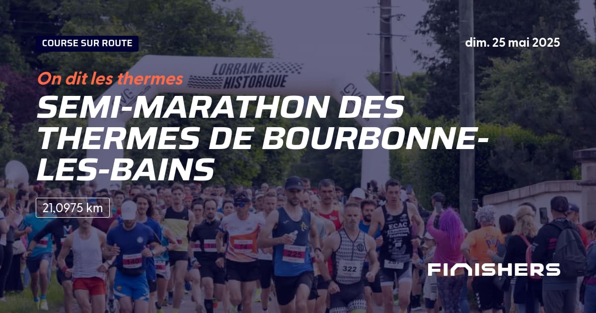 🏃 SemiMarathon des Thermes de BourbonnelesBains 2025 Parcours