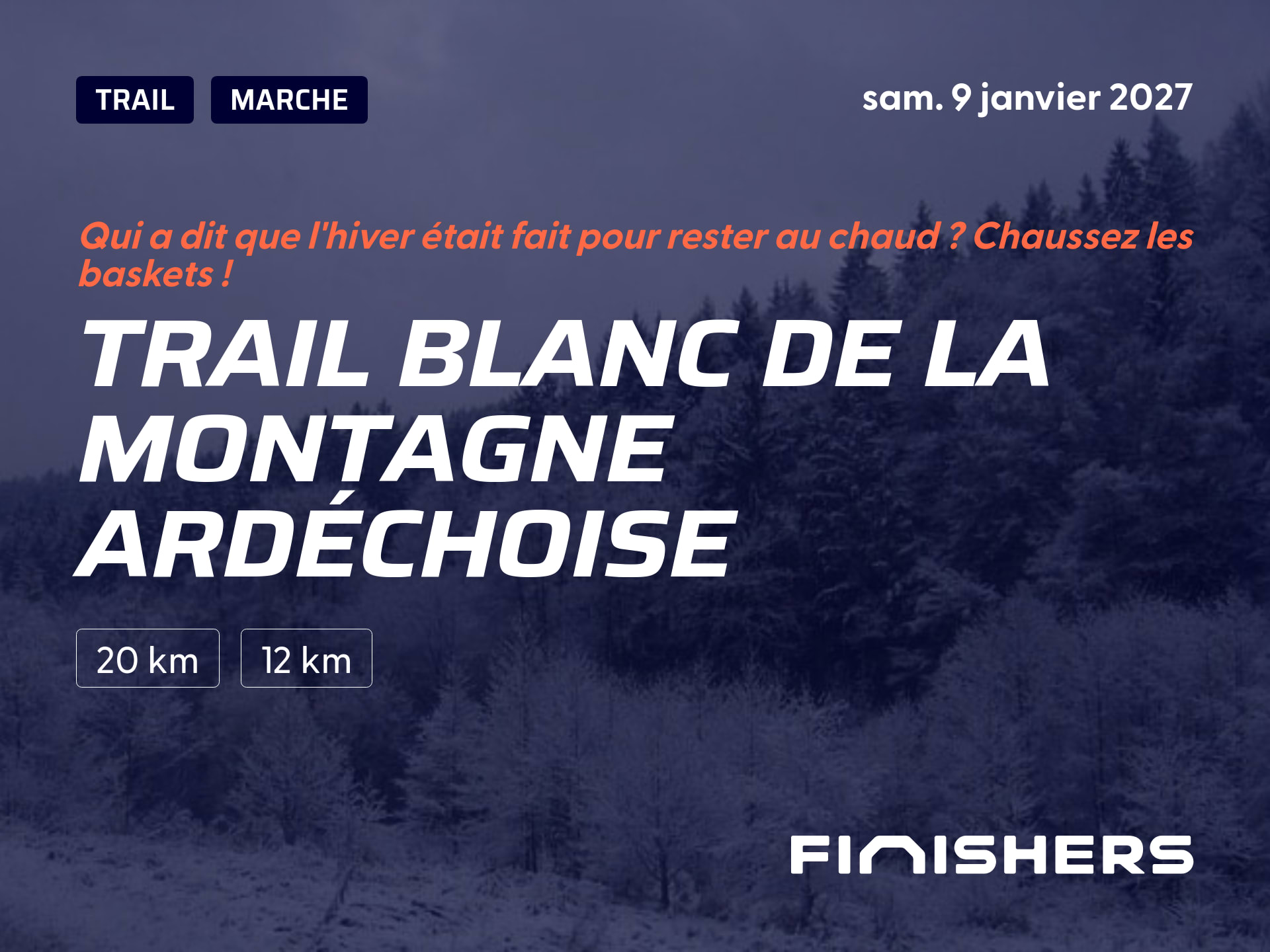 Trail blanc de la montagne ardéchoise — photo 3 sur 5