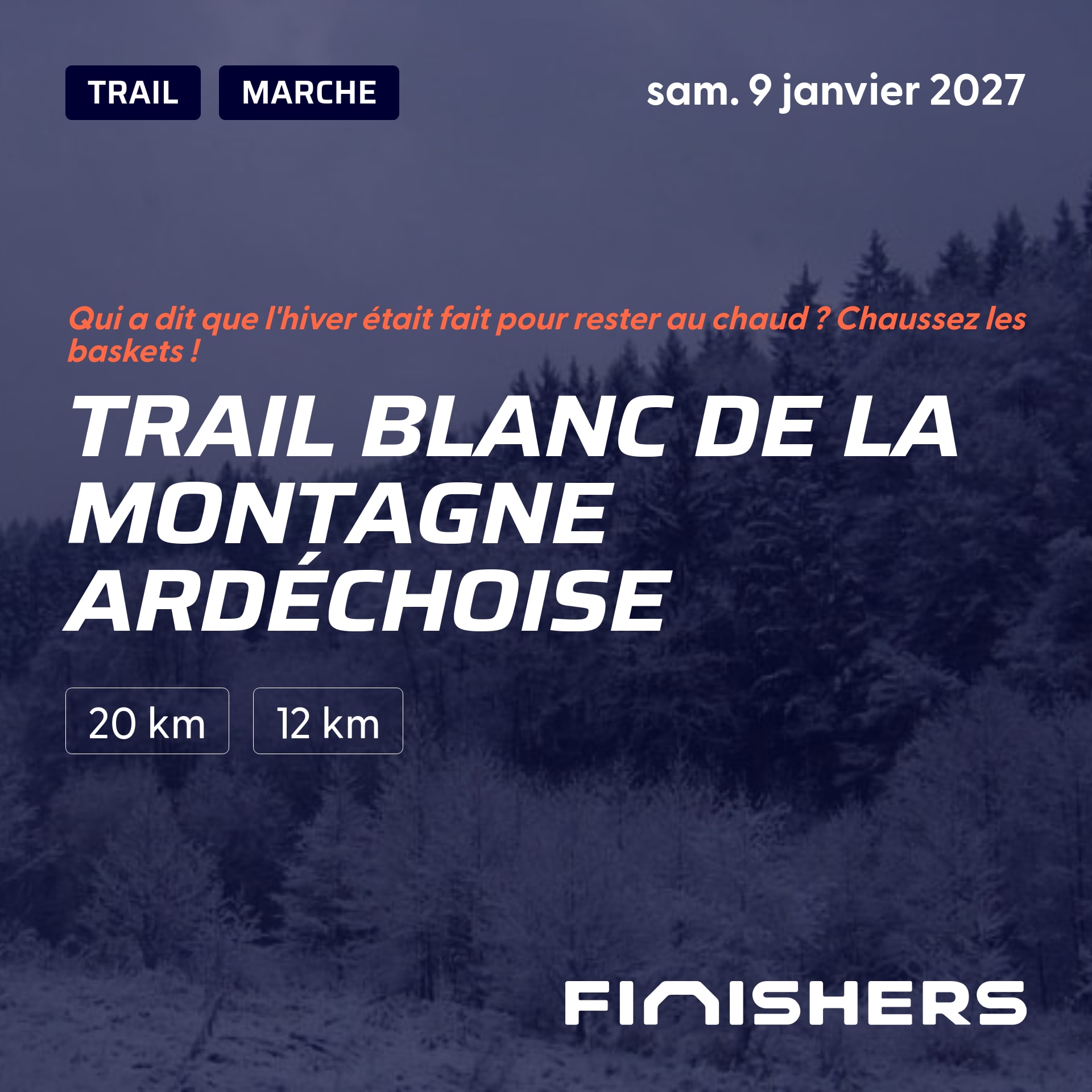 Trail blanc de la montagne ardéchoise — photo 2 sur 5