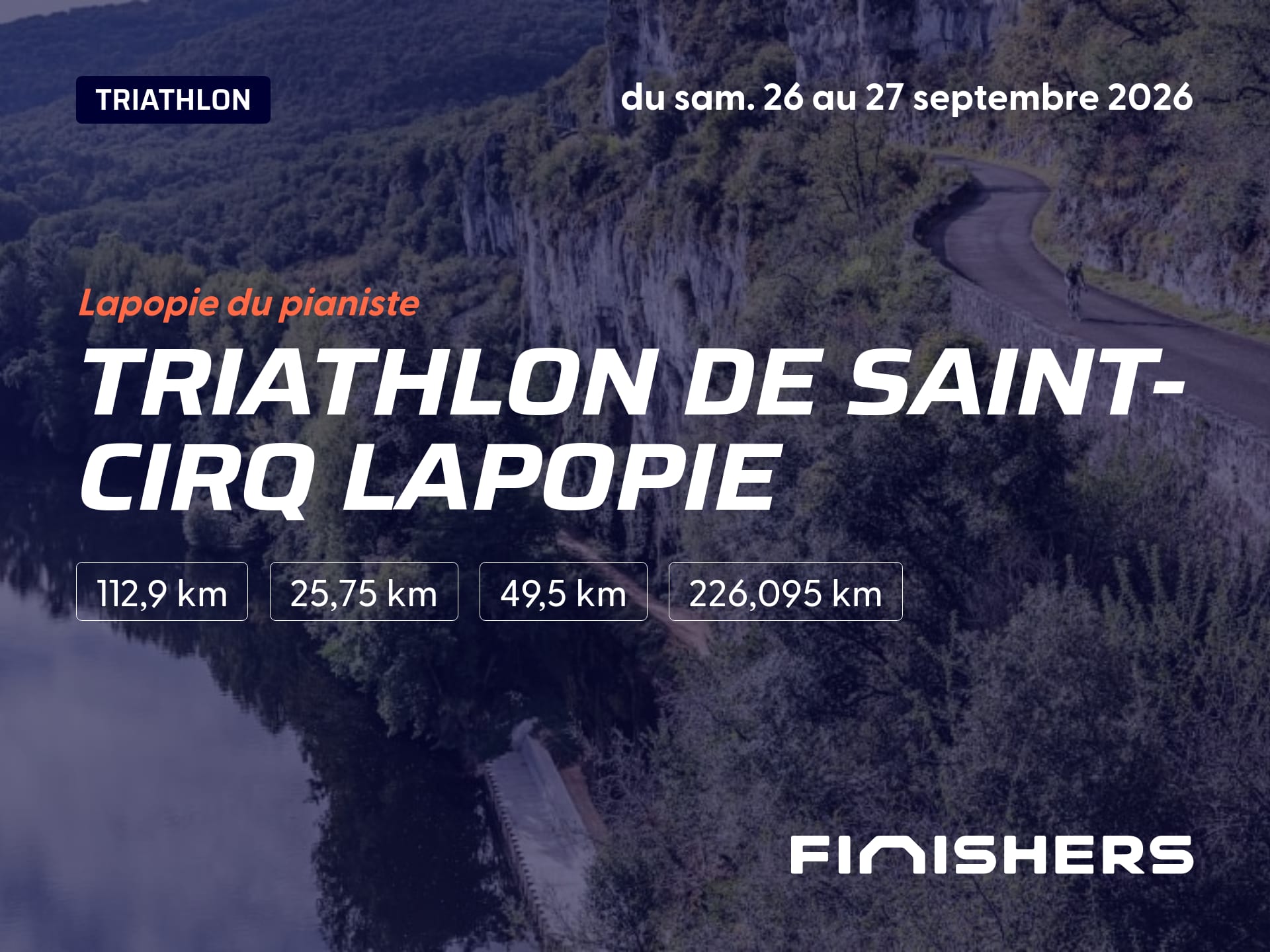 Triathlon de Saint-Cirq Lapopie — fotografie 3 na 5