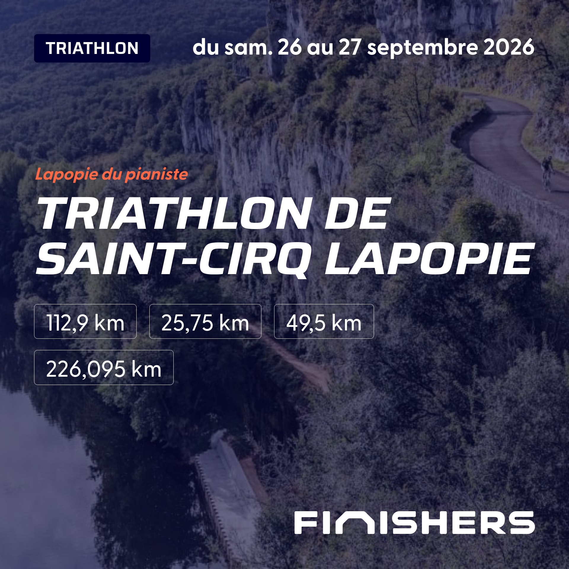 Triathlon de Saint-Cirq Lapopie — fotografie 2 na 5
