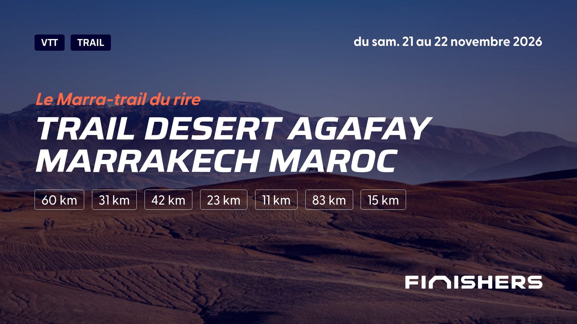 Trail desert Agafay Marrakech Maroc — photo 4 sur 5