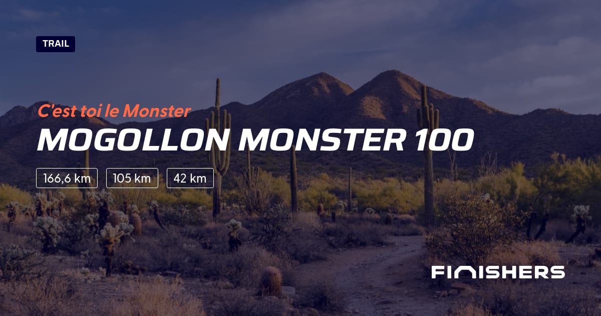 🏃 Mogollon Monster 100 2025 Parcours, inscriptions & résultats