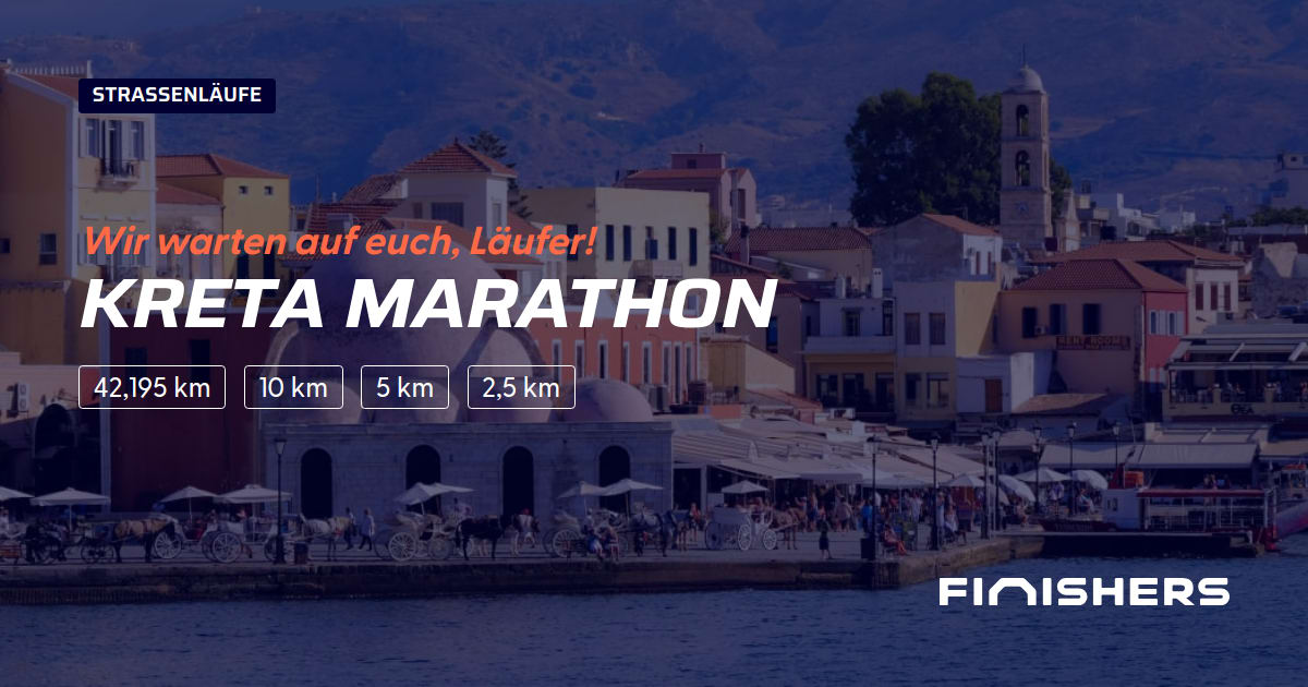 🏃 Kreta Marathon 2025 Alle Strecken, Ergebnis und Anmeldeinfos