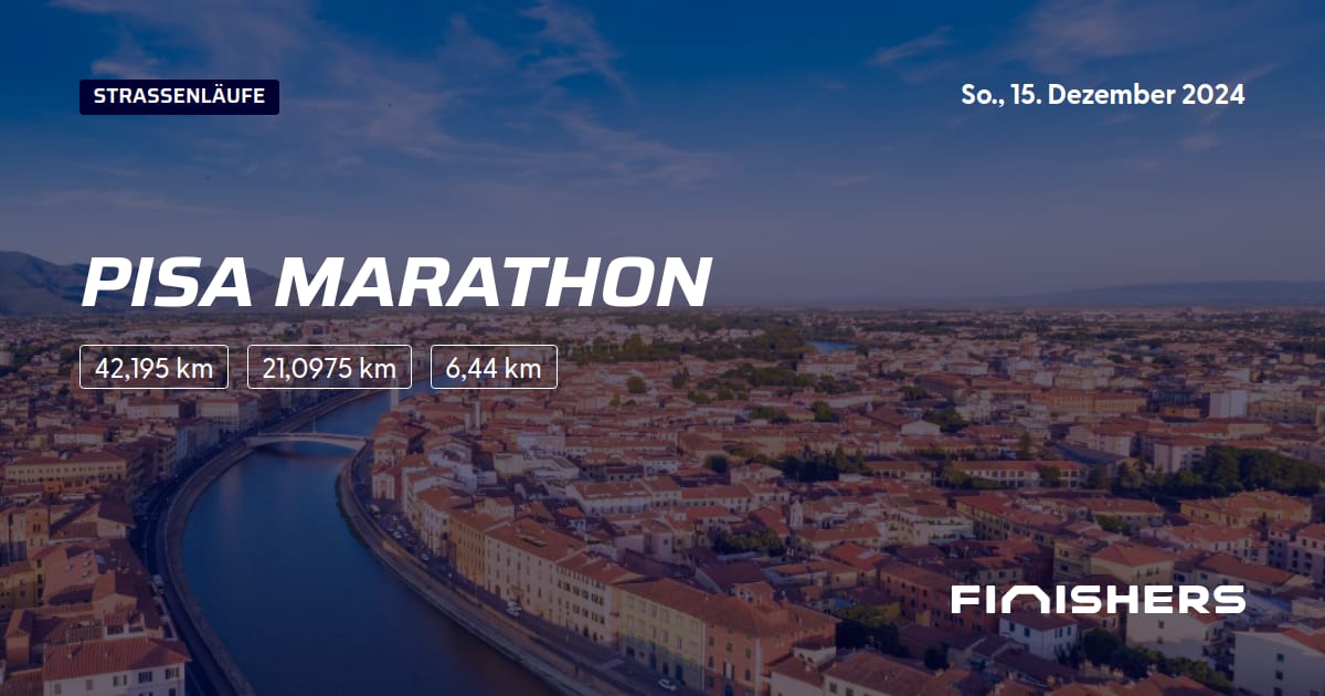 🏃 Pisa Marathon 2024 Alle Strecken, Ergebnis und Anmeldeinfos
