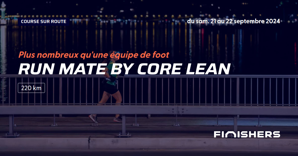 🏃 Run Mate by Core Lean 2024 - Parcours, inscriptions & résultats ...