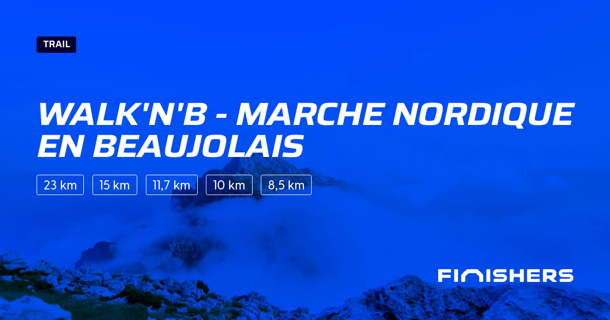 🏃 Walk'n'b marche nordique en beaujolais 2025 Parcours