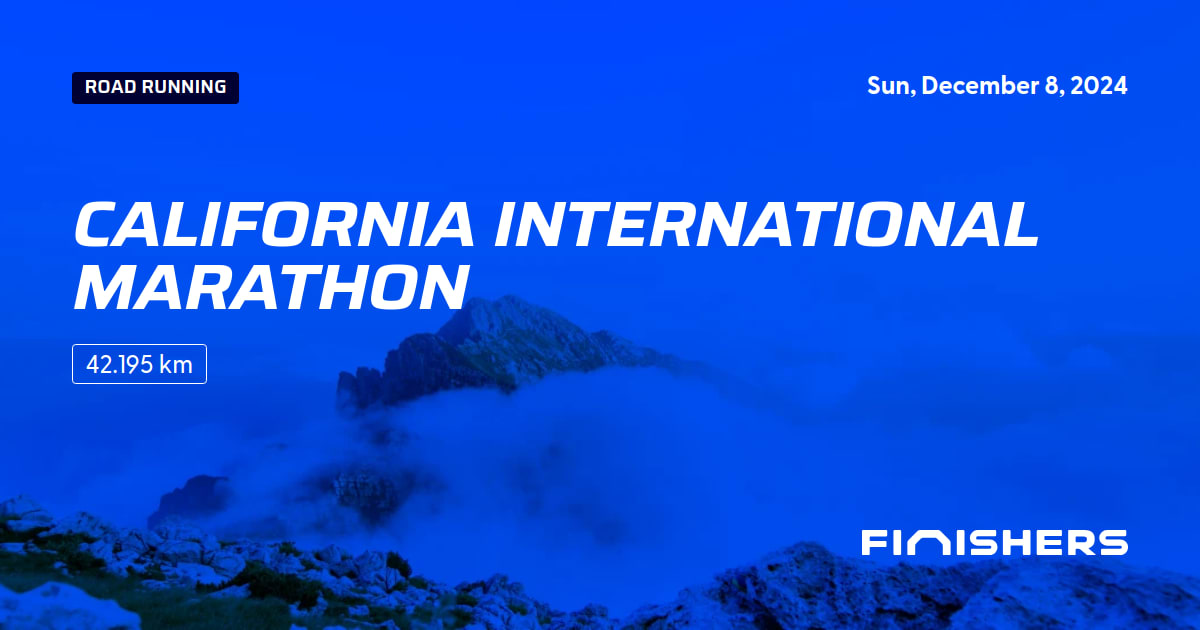 🏃 California International Marathon 2025 All the information about