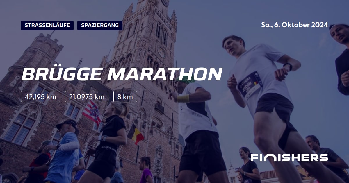 🏃 Brügge Marathon 2024 Alle Strecken, Ergebnis und Anmeldeinfos