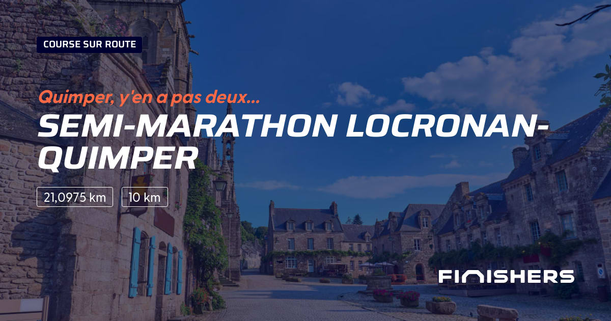 🏃 Semimarathon LocronanQuimper 2024 Parcours, inscriptions