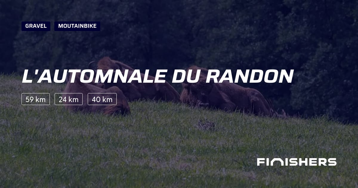 🏃 L'Automnale du Randon 2026 - Alle informatie over de race en de ...