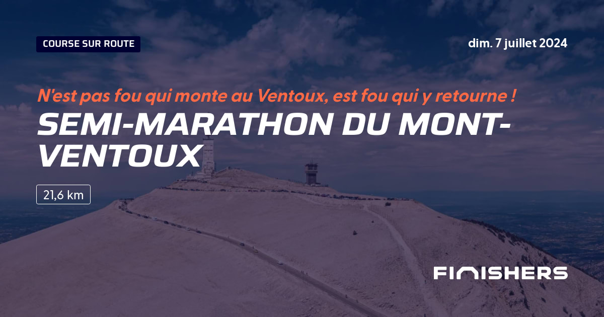 🏃 SemiMarathon du MontVentoux 2024 Parcours, inscriptions