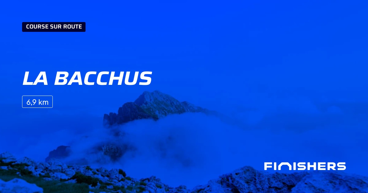 🏃 La bacchus 2025 Parcours, inscriptions & résultats Finishers