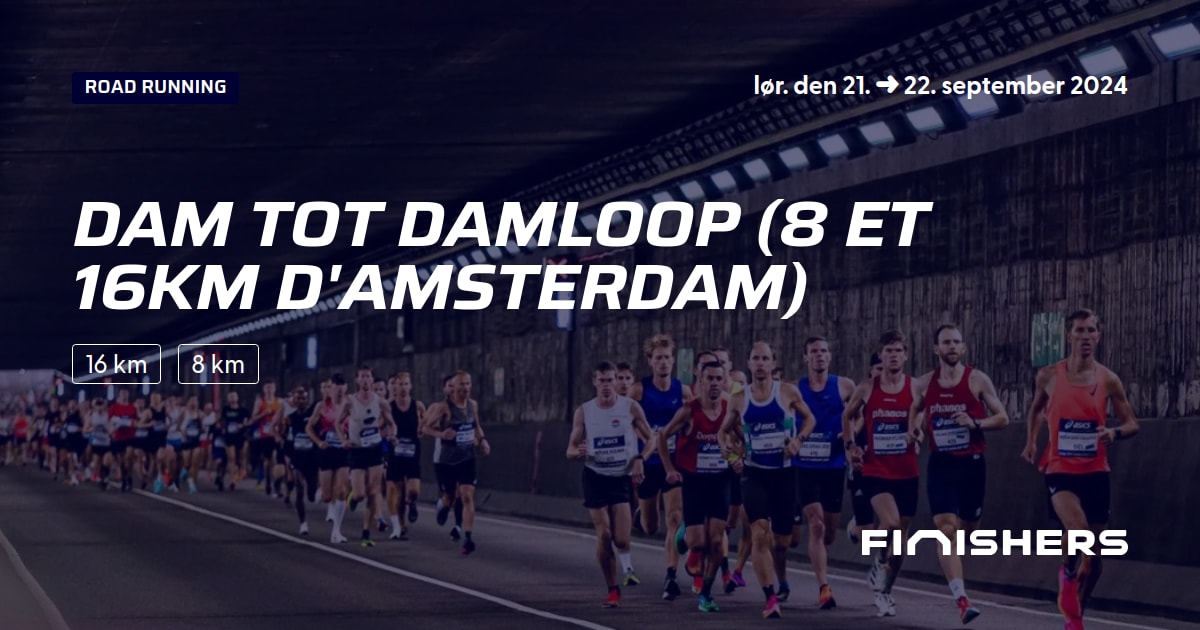 🏃 Dam Tot Damloop (8 ET 16KM d'Amsterdam) 2024 Rute, tilmelding og