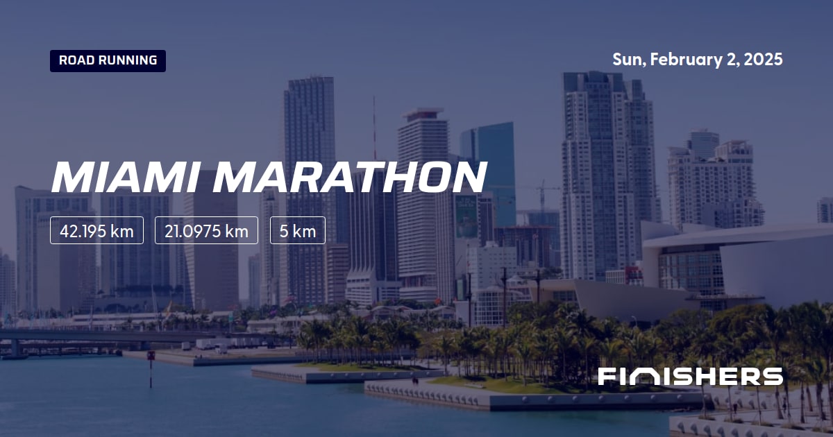 🏃 Miami Marathon 2025 All the information about the race and registration process Finishers