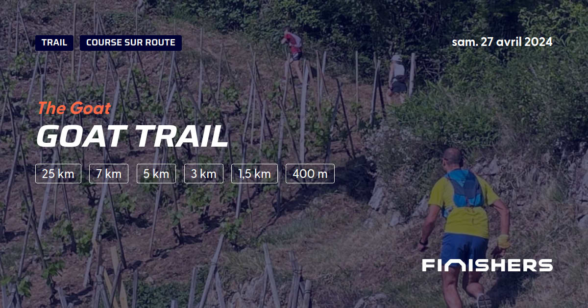 🏃 Goat Trail 2023 - Parcours, inscriptions & résultats | Finishers