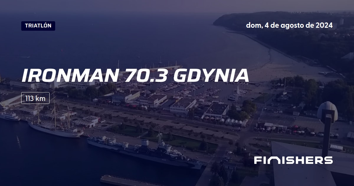 🏃 Ironman 70.3 Gdynia 2024 Toda la información sobre los recorridos e