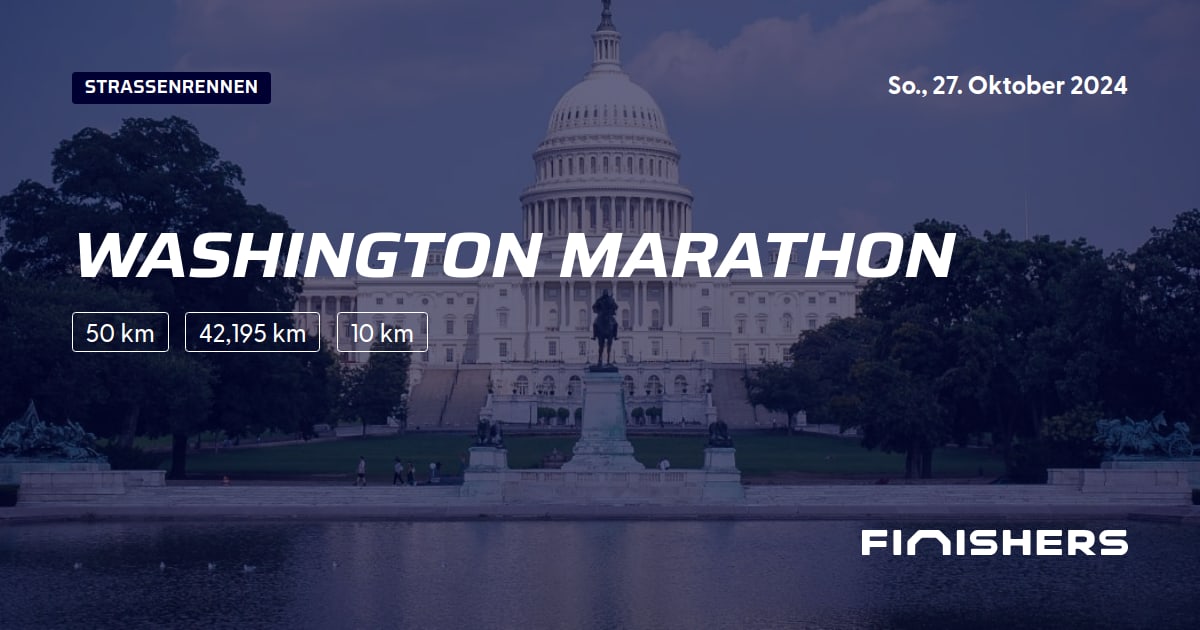 🏃 Washington Marathon 2024 Alle Strecken, Ergebnis und Anmeldeinfos