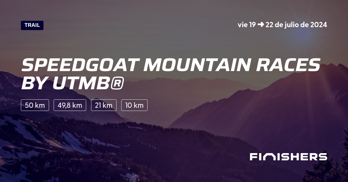 🏃 Speedgoat Mountain Races by UTMB® 2025 Toda la información sobre