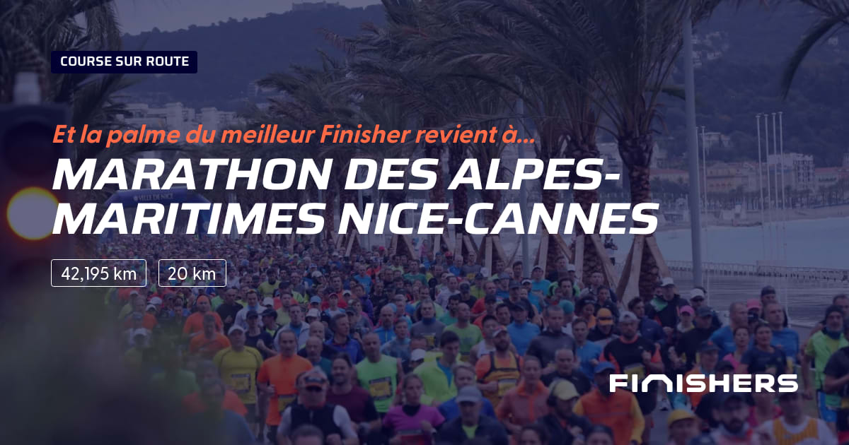 Médaille Marathon Nice Cannes 2019 - Finisher 20km Alpes Maritimes