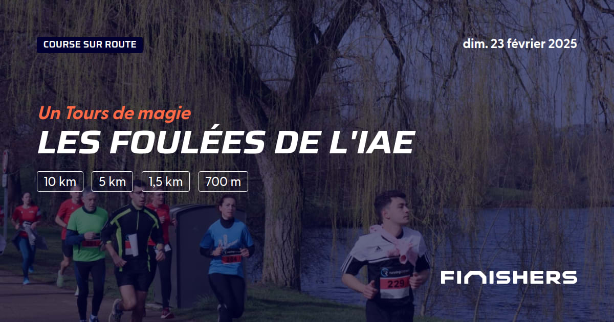 🏃 Les Foulées de l'IAE 2025 Parcours, inscriptions & résultats