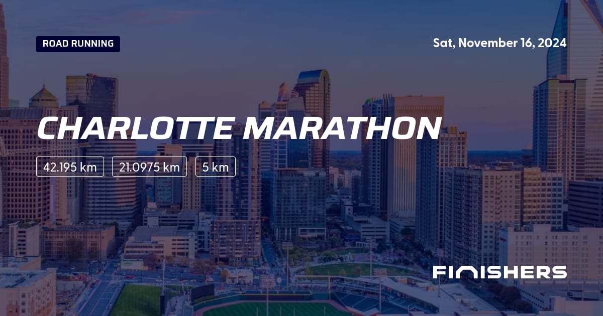 🏃 Charlotte Marathon 2024 All the information about the race and registration process Finishers