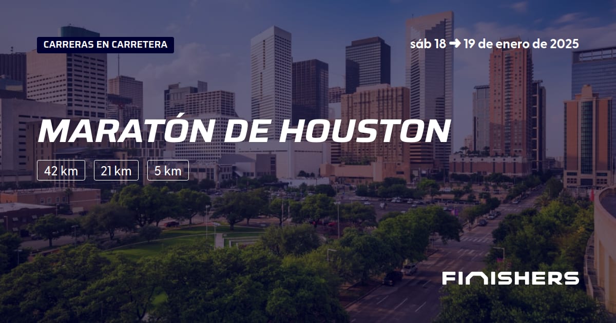 🏃 Maratón de Houston 2025 Toda la información sobre los recorridos e