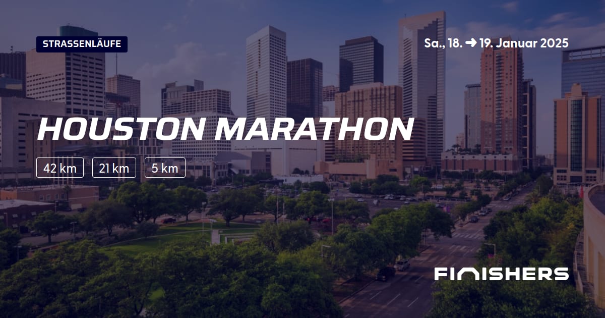 🏃 Houston Marathon 2025 Alle Strecken, Ergebnis und Anmeldeinfos Finishers