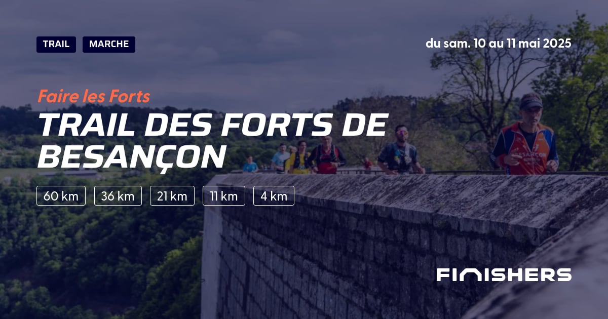 🏃 Trail des Forts de Besançon 2025 Parcours, inscriptions & résultats