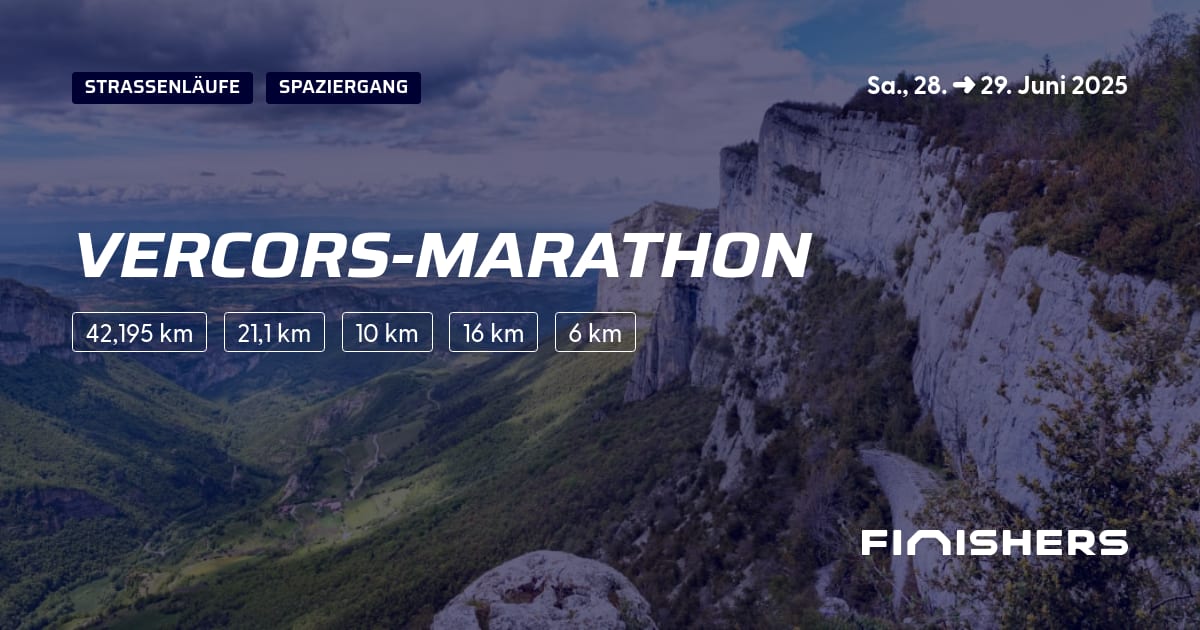 🏃 VercorsMarathon 2025 Alle Strecken, Ergebnis und Anmeldeinfos