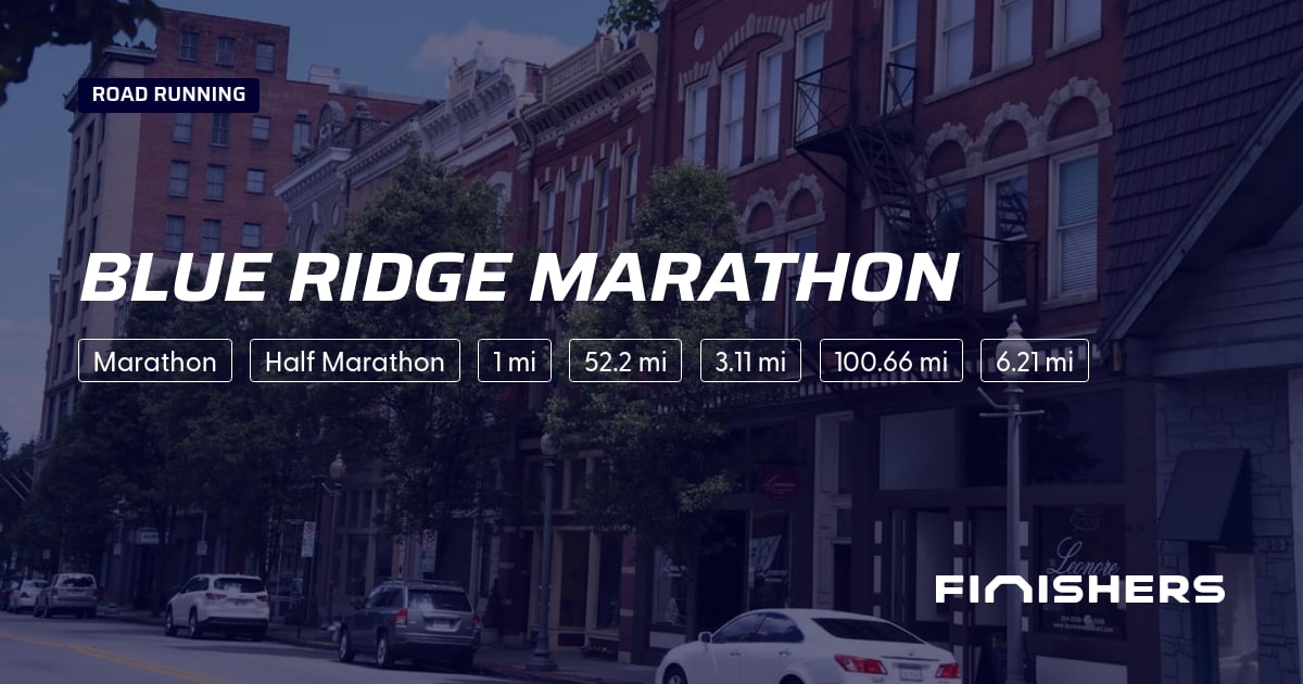 🏃 Blue Ridge Marathon 2027 - All the information about the race and ...