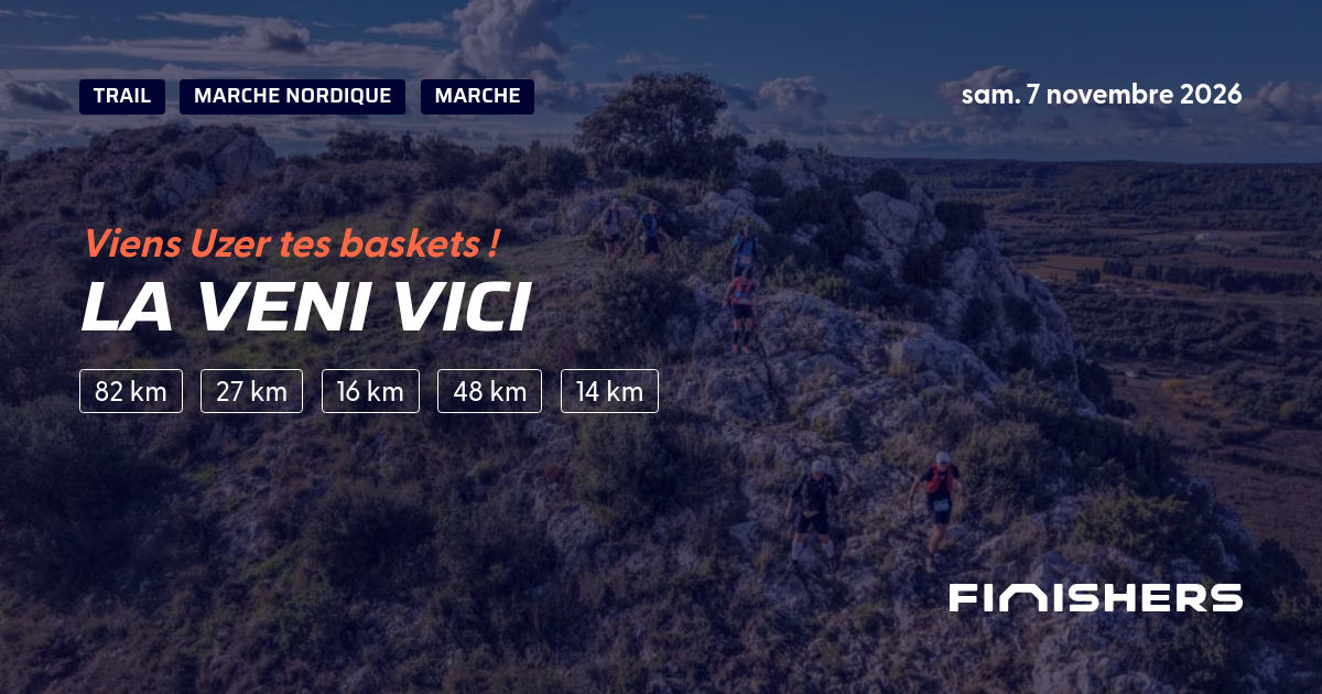 🏃 La Veni Vici 2026 - Parcours, inscriptions & résultats | Finishers