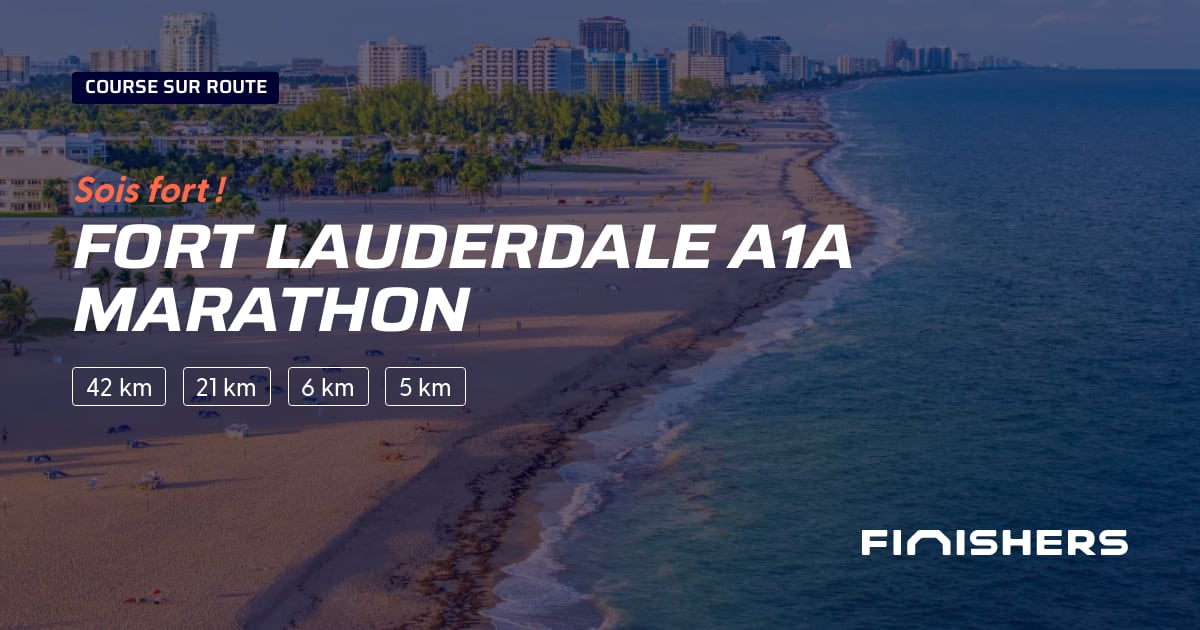 🏃 Fort Lauderdale A1A Marathon 2025 Parcours, inscriptions