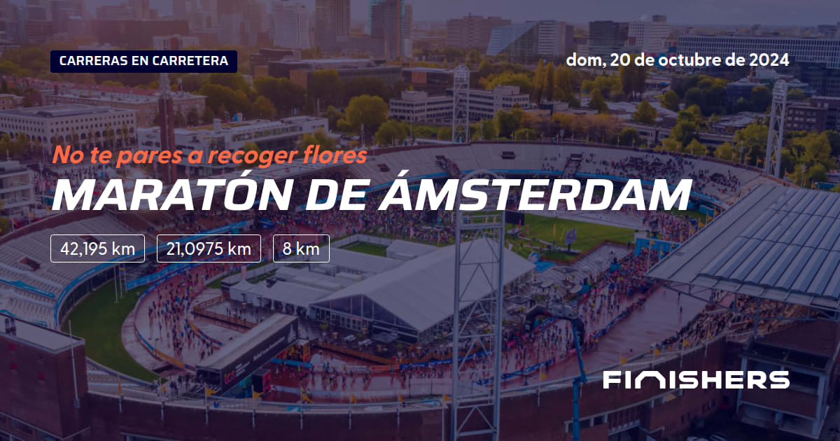 🏃 Maratón de Ámsterdam 2024 Toda la información sobre los recorridos