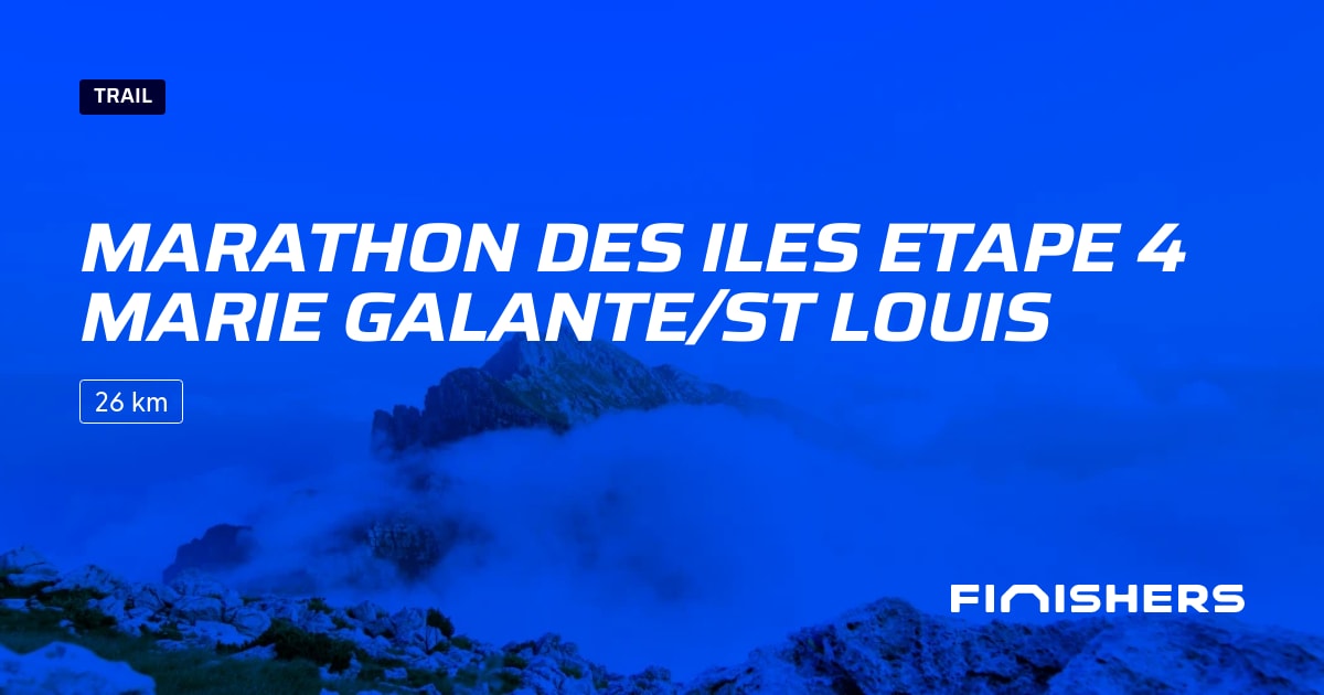 🏃 Marathon des iles etape 4 marie galante/st louis 2025 Parcours