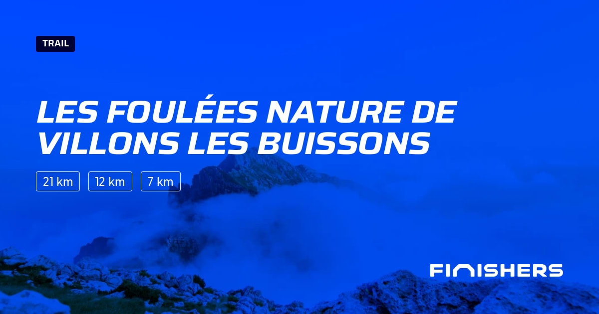 🏃 Les foulées nature de villons les buissons 2025 Parcours