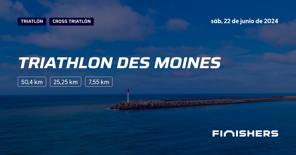 🏃 Triathlon des Moines 2024 Toda la información sobre los recorridos