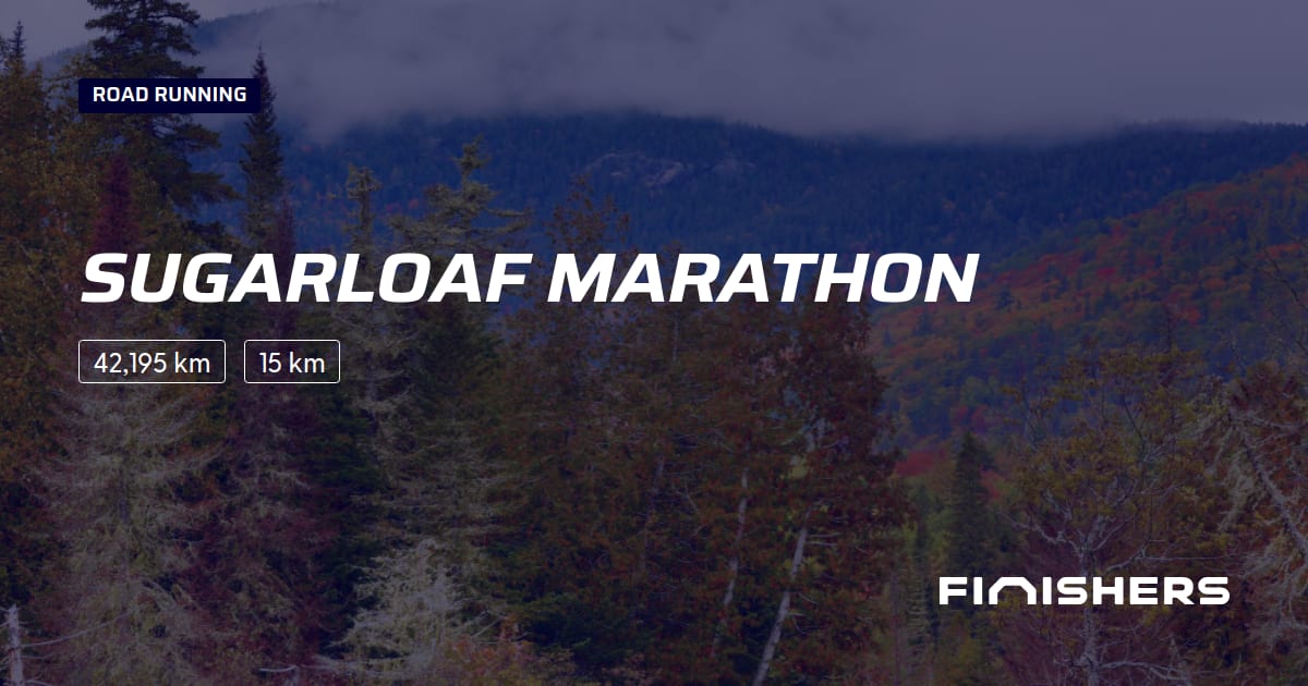 🏃 Sugarloaf Marathon 2024 Rute, tilmelding og resultater Finishers