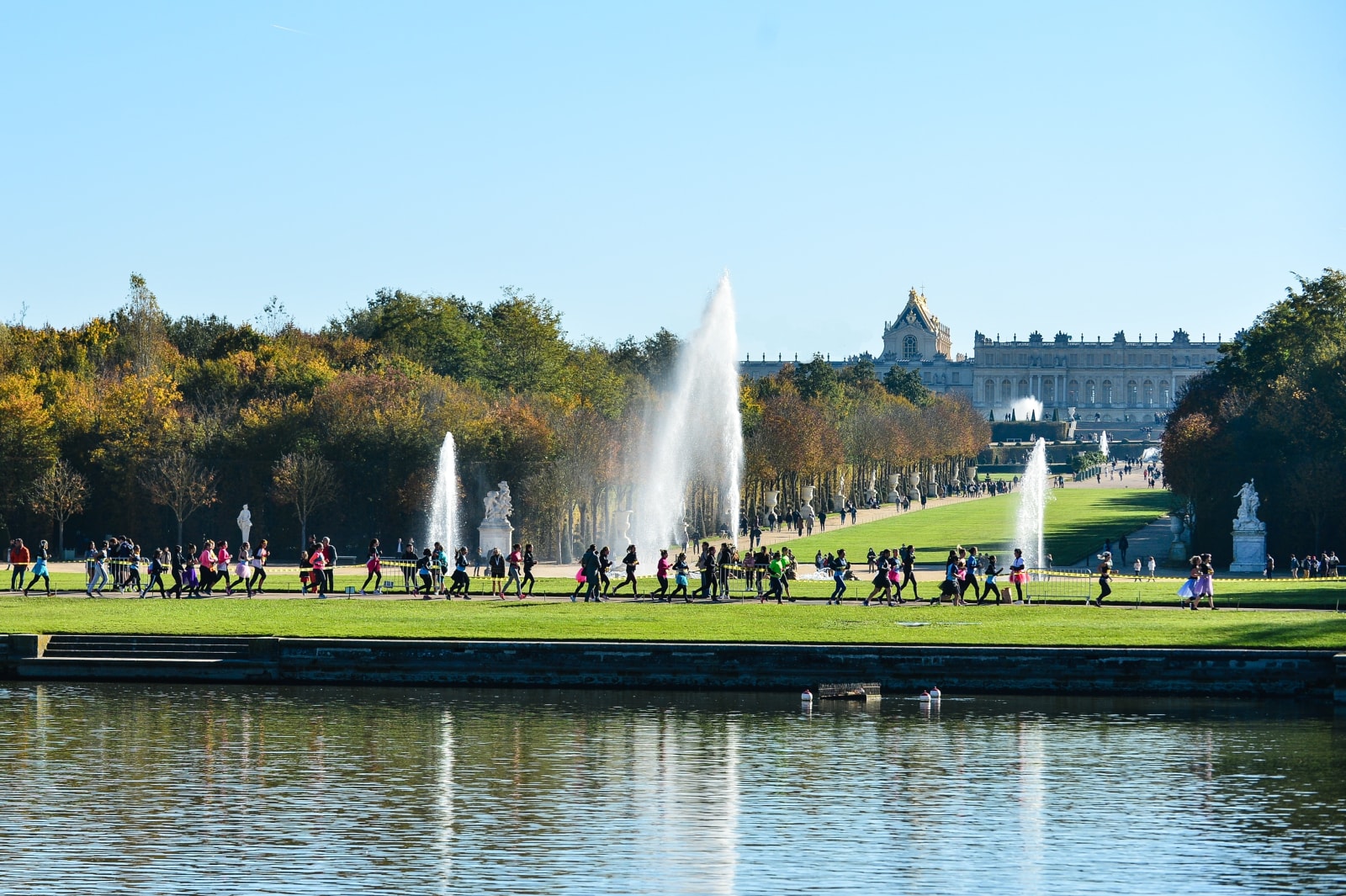 Running at the Château de Versailles