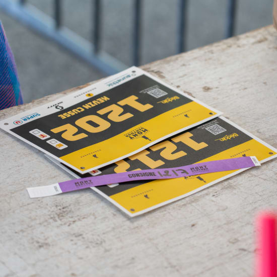 Runners at a race event