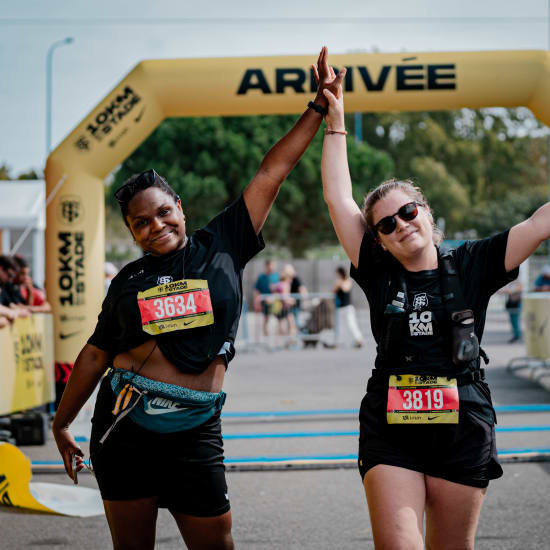 Runners at a race event