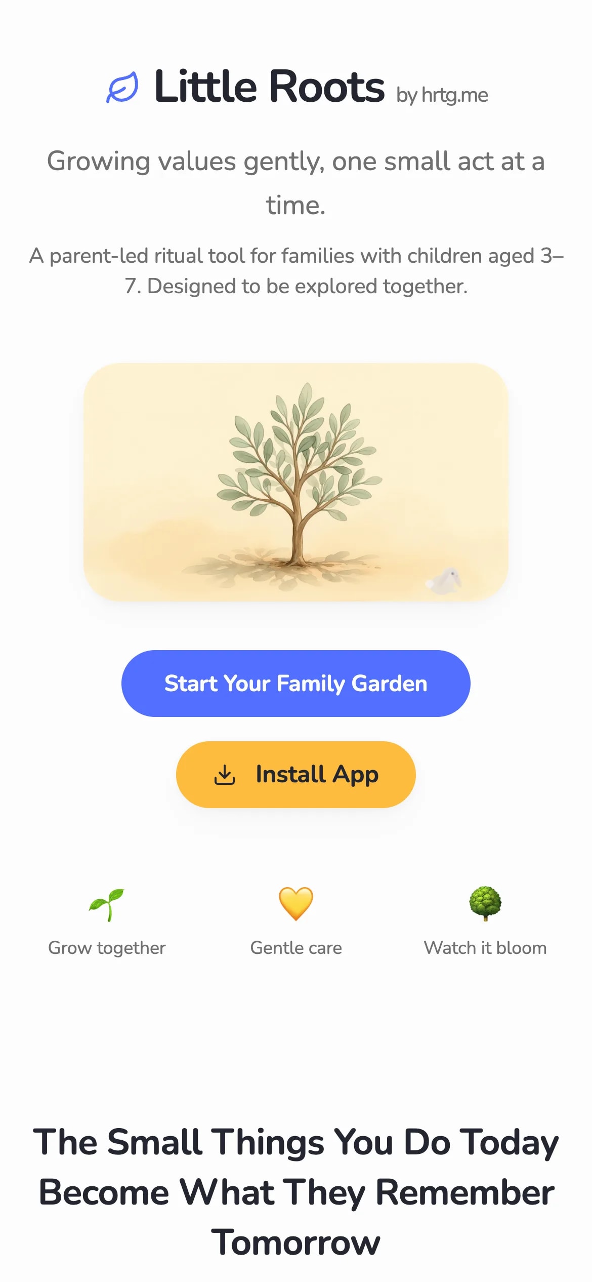 The Little Roots home page
