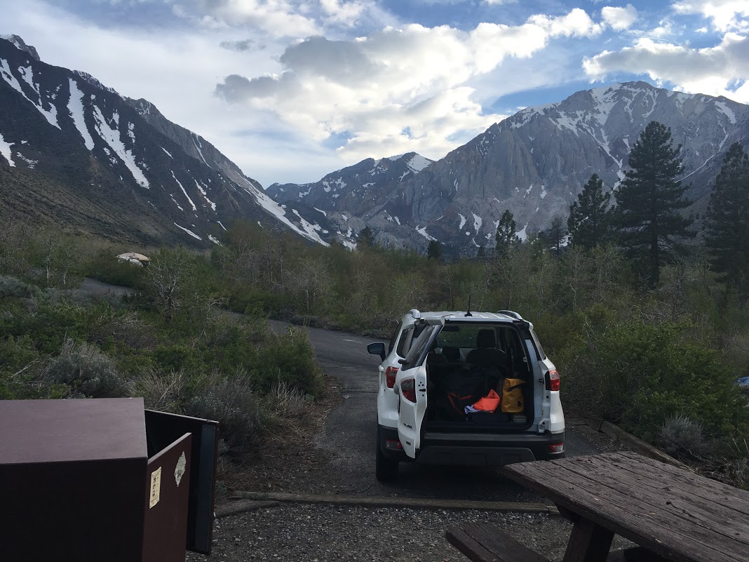 Camping at Convict Lake.