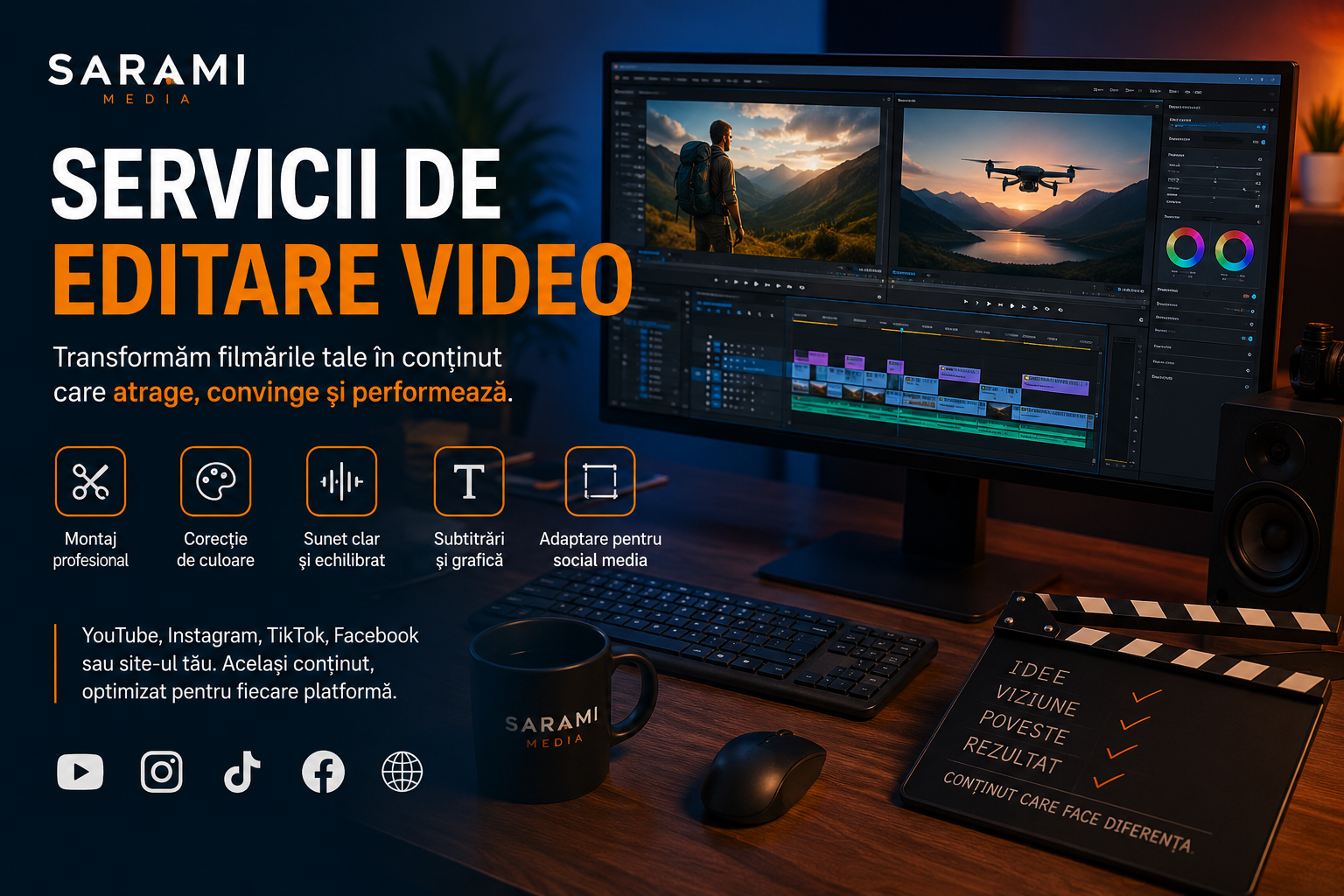 Servicii de editare video în 2026: cum transformi filmările brute în conținut care atrage atenția
