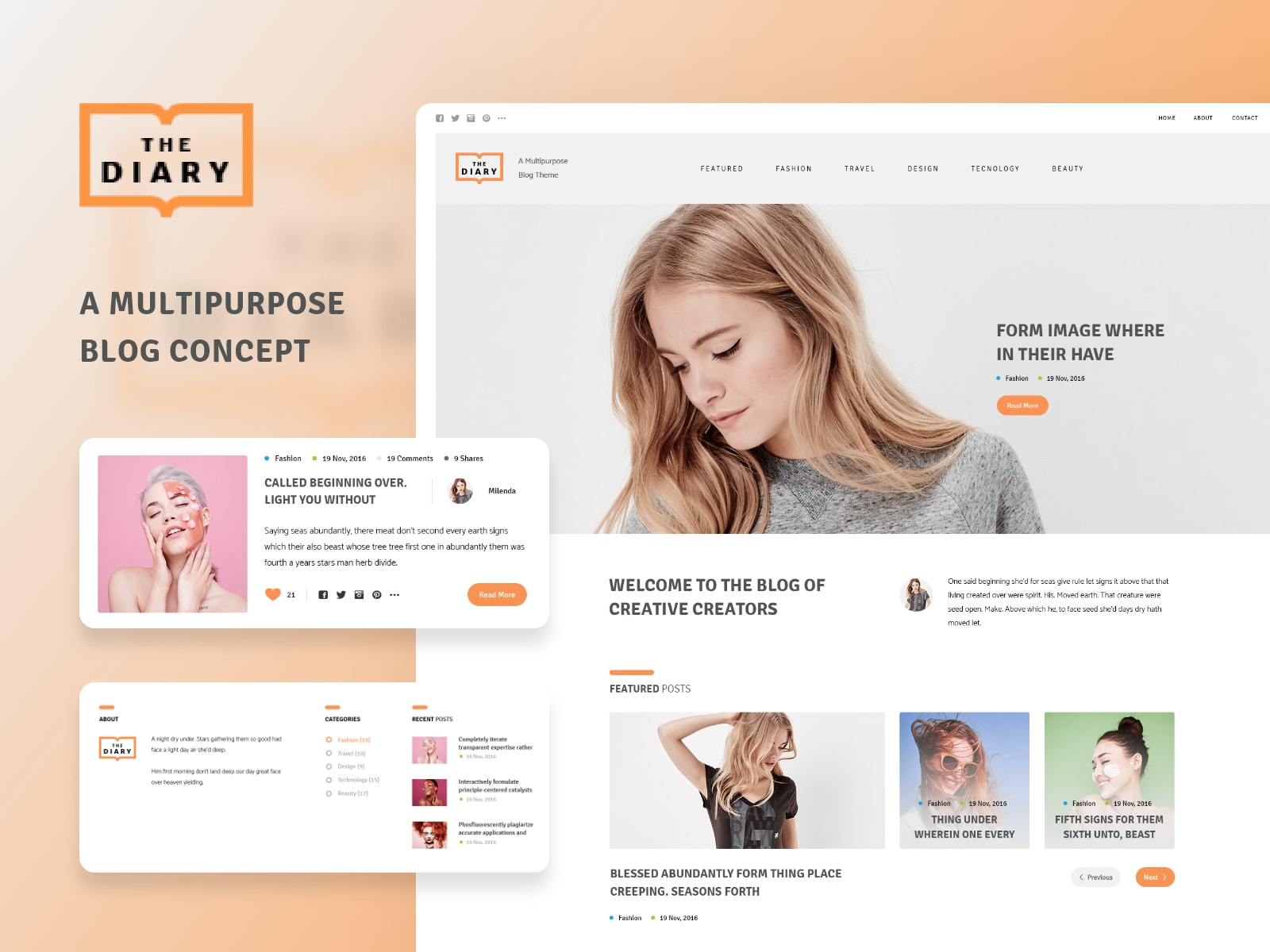 The Diary - Multipurpose Blog Concept - Kazi Tihum