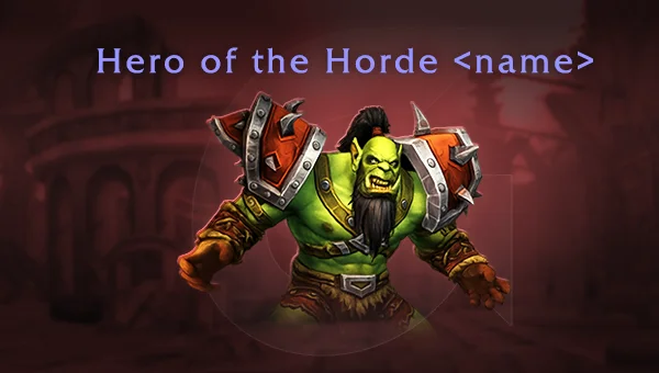 Hero of the Horde Title Boost
