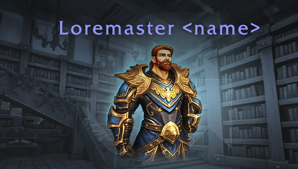 Loremaster Title Boost