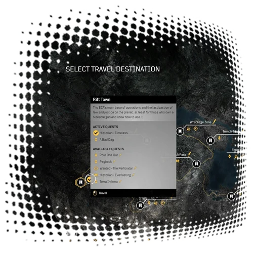 Side Quests (Hunter, Wanted, Historian)