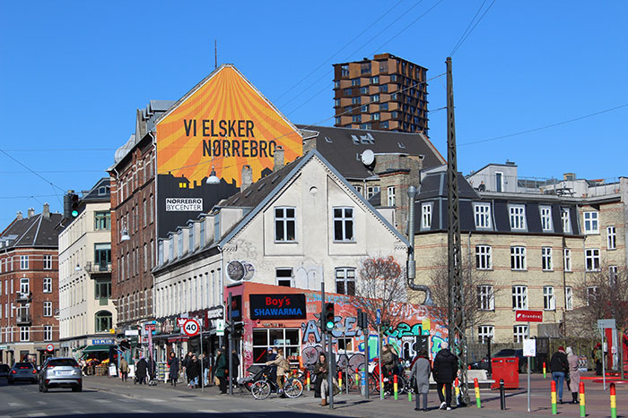 Nørrebrogade ved Den røde plads